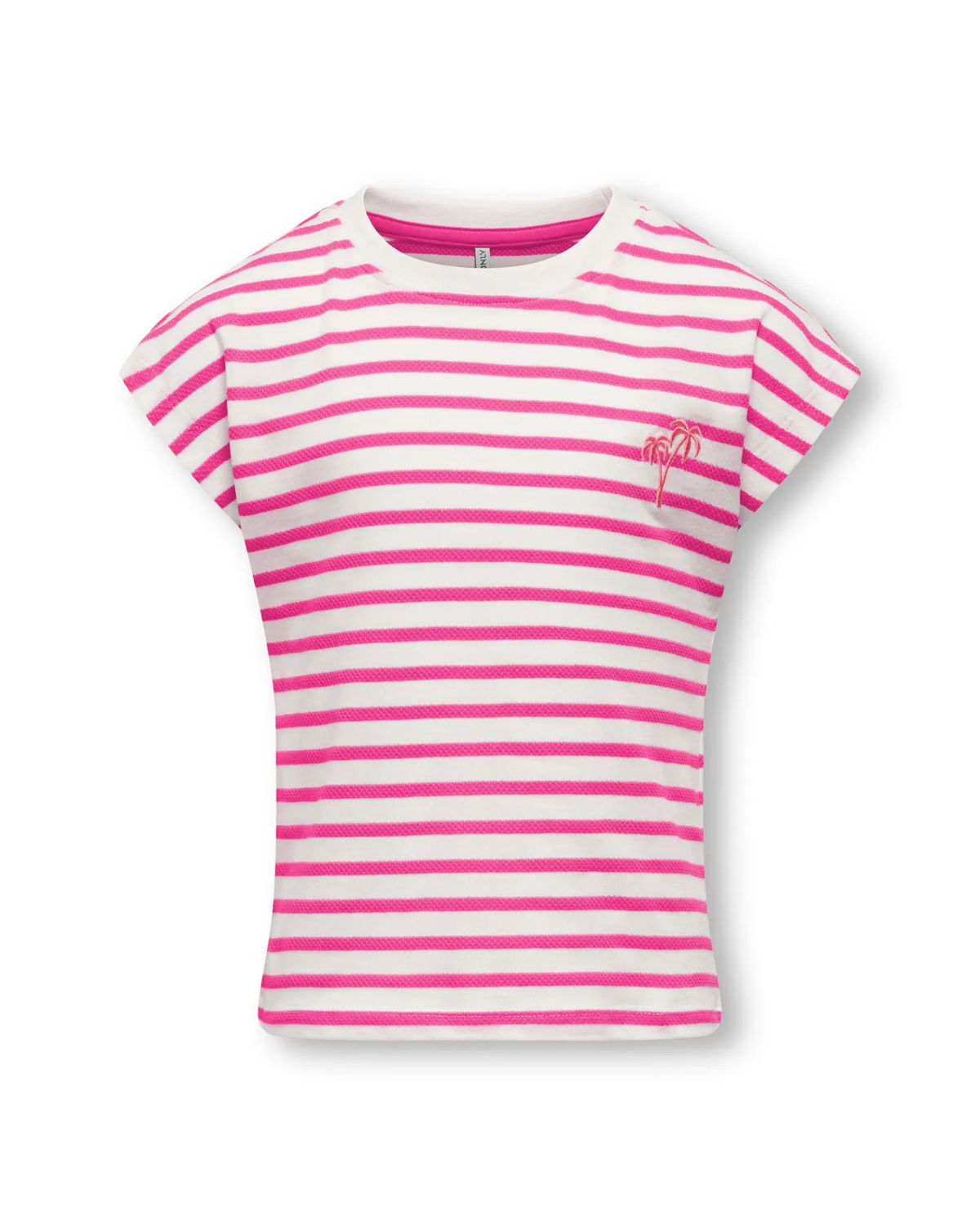 Hvid - Cloud Dancer - Only - T-shirt - Striber - 15346220