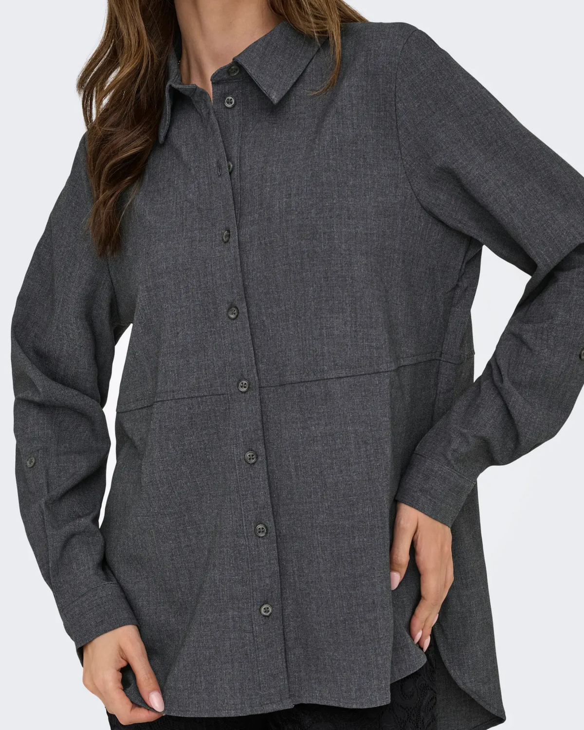Grå - Dark Grey Melange - JDY - Skjorte - 15350931