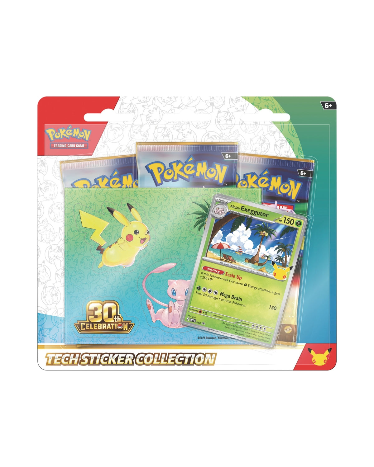 Pokemon Tech Sticker Coll 30th - MAX 1 stk af hver pr kunde - Ekstra forsinket - Leveringsdato ikke kendt  ✨