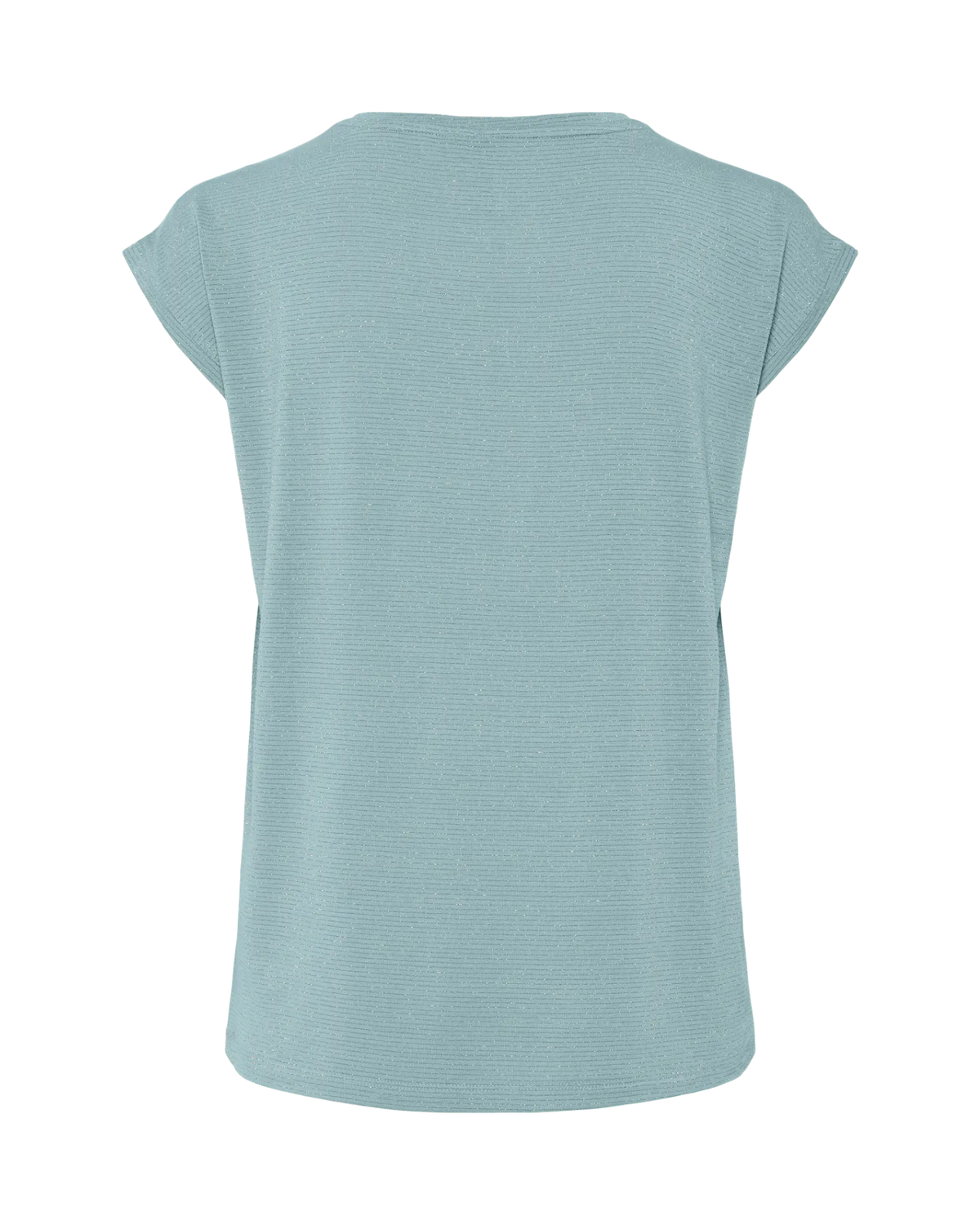 Aqua - Cloud blue -  Pieces - Bluse med guld striber - 17078572