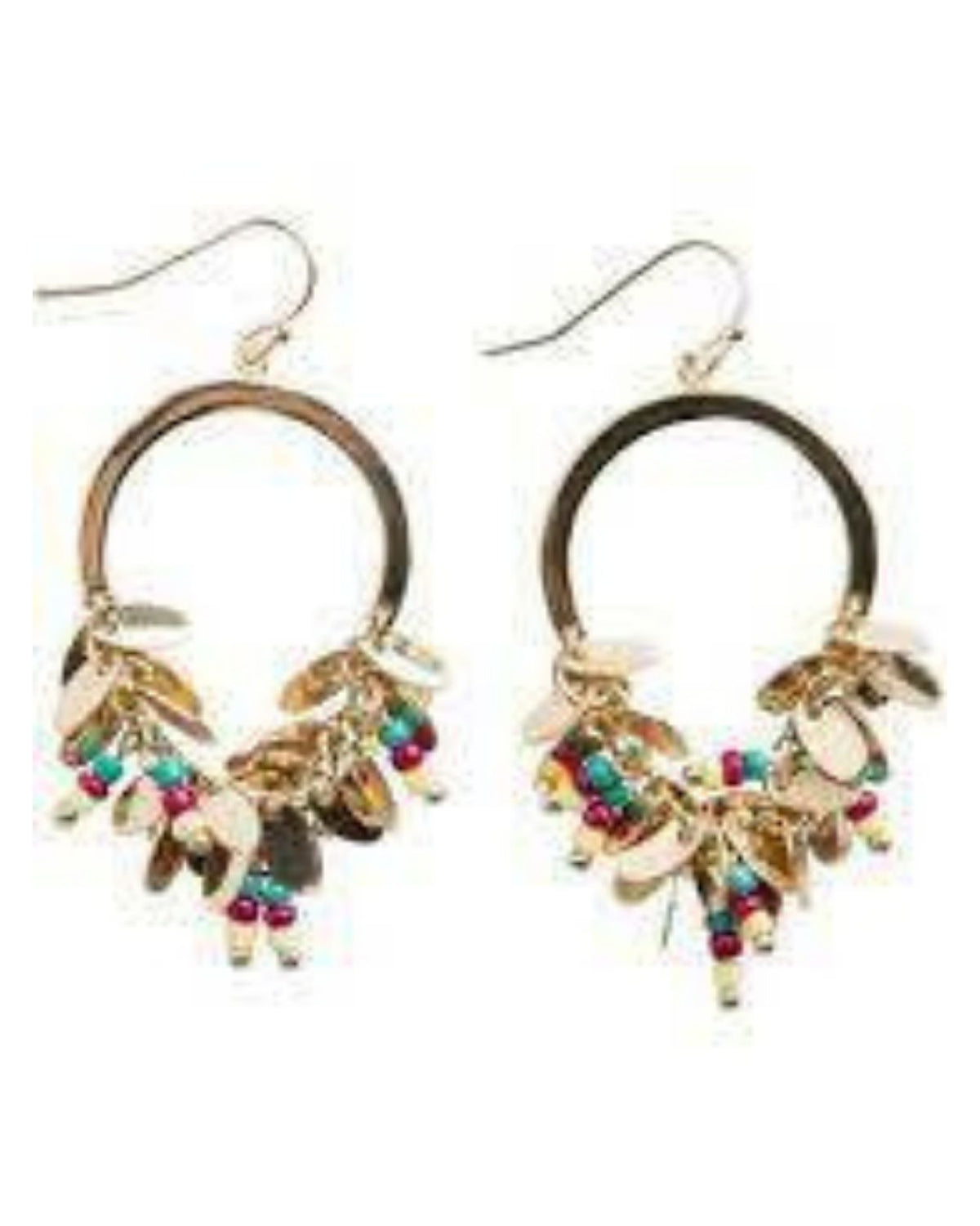 Gold Pieces earrings with pearls - 17089999