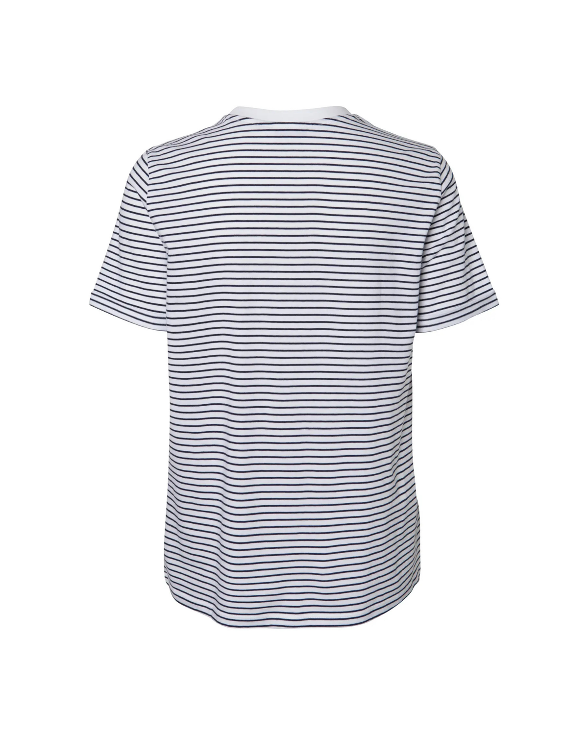 Hvid - Bright White - Pieces - T-shirt - med striber - 17093747