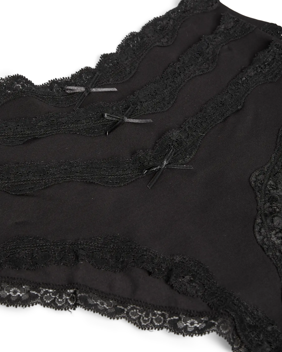 Sorte - Black - PIECES - 3-pack - Low cut Hipsters - 17108468