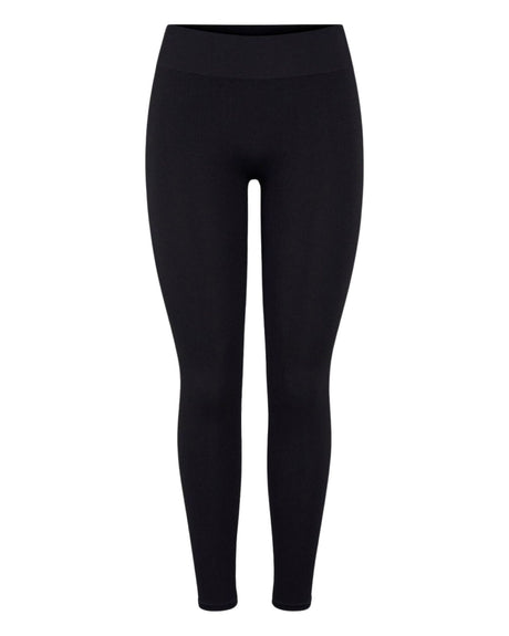 Sort PIECES rib leggings - 17116788