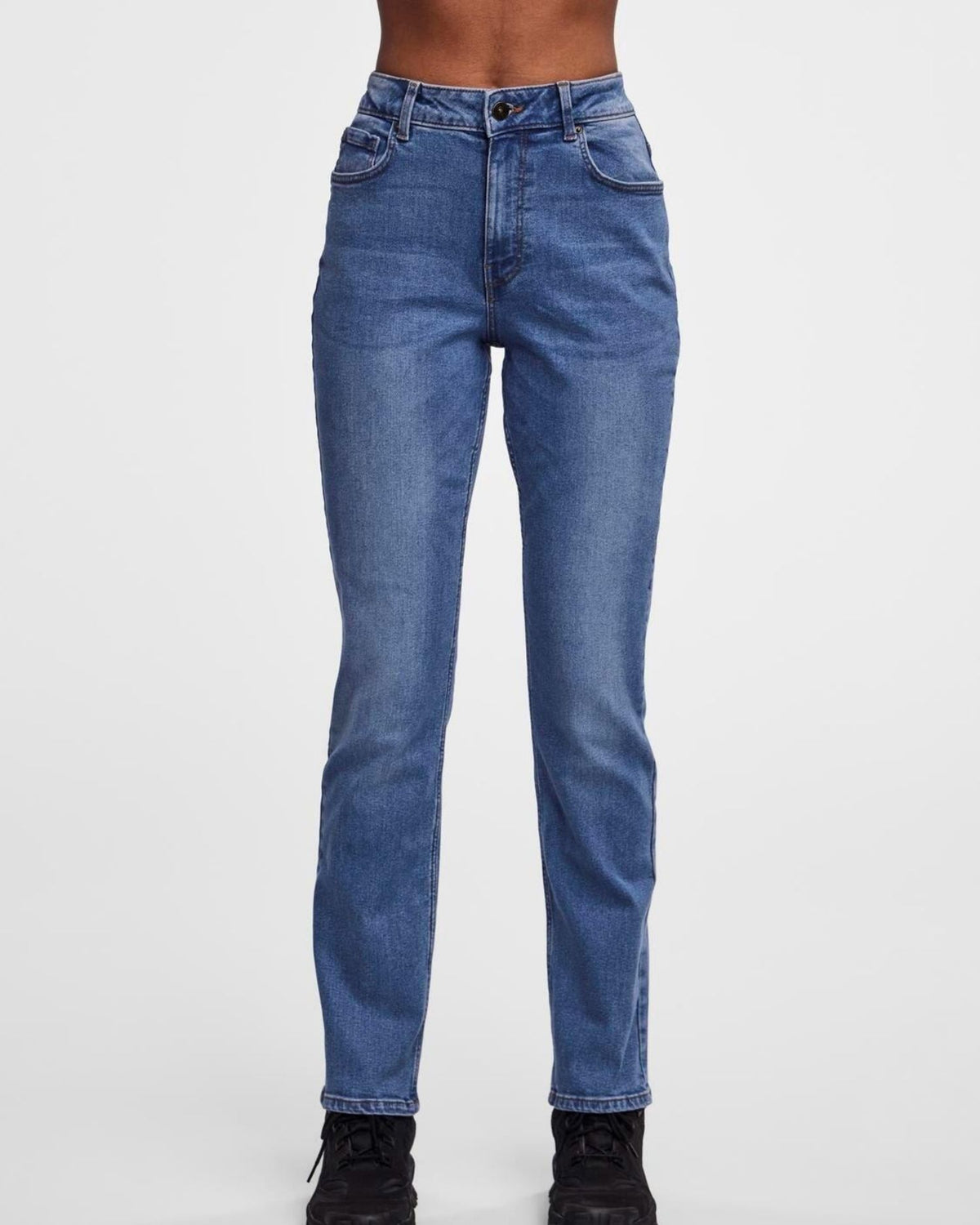 Blå - Medium Blue Denim - Pieces - buks - 17120957