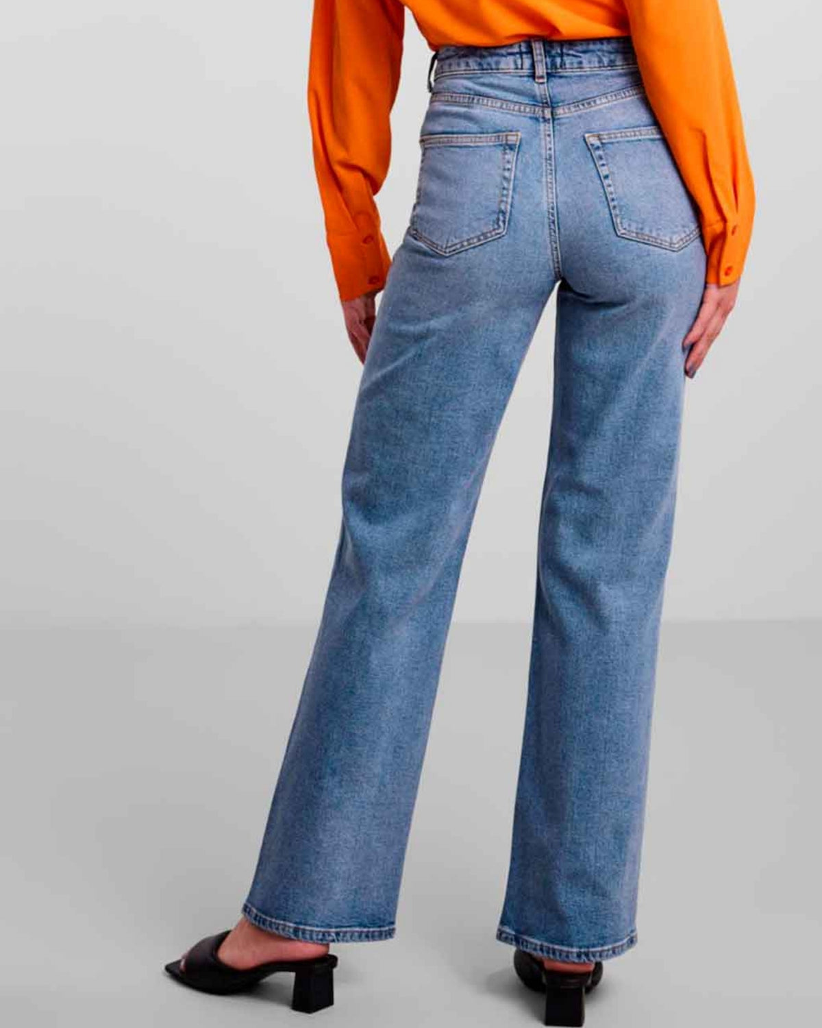 Blå - Medium Blue Denim - Pieces - Jeans - 17122102