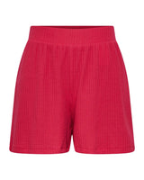 Pink fuchsia PIECES rib short - 17131329