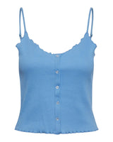 Light blue - Marina - PIECES - rib - top - 17132877