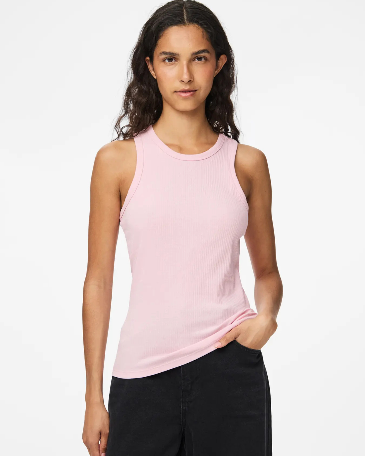 Lyserød - Roseate Spoonbill - Pieces - Tanktop - 17133673