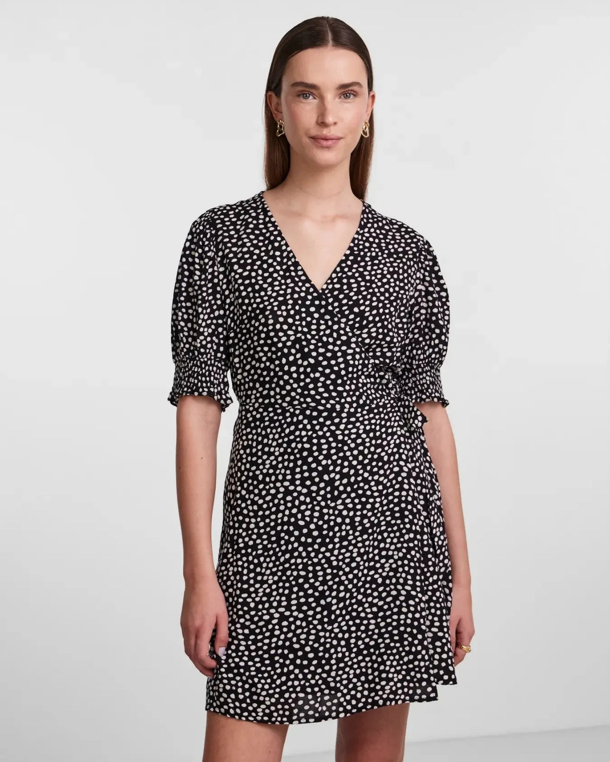 Black - black / dot - Pieces - dress with dots - 17133694