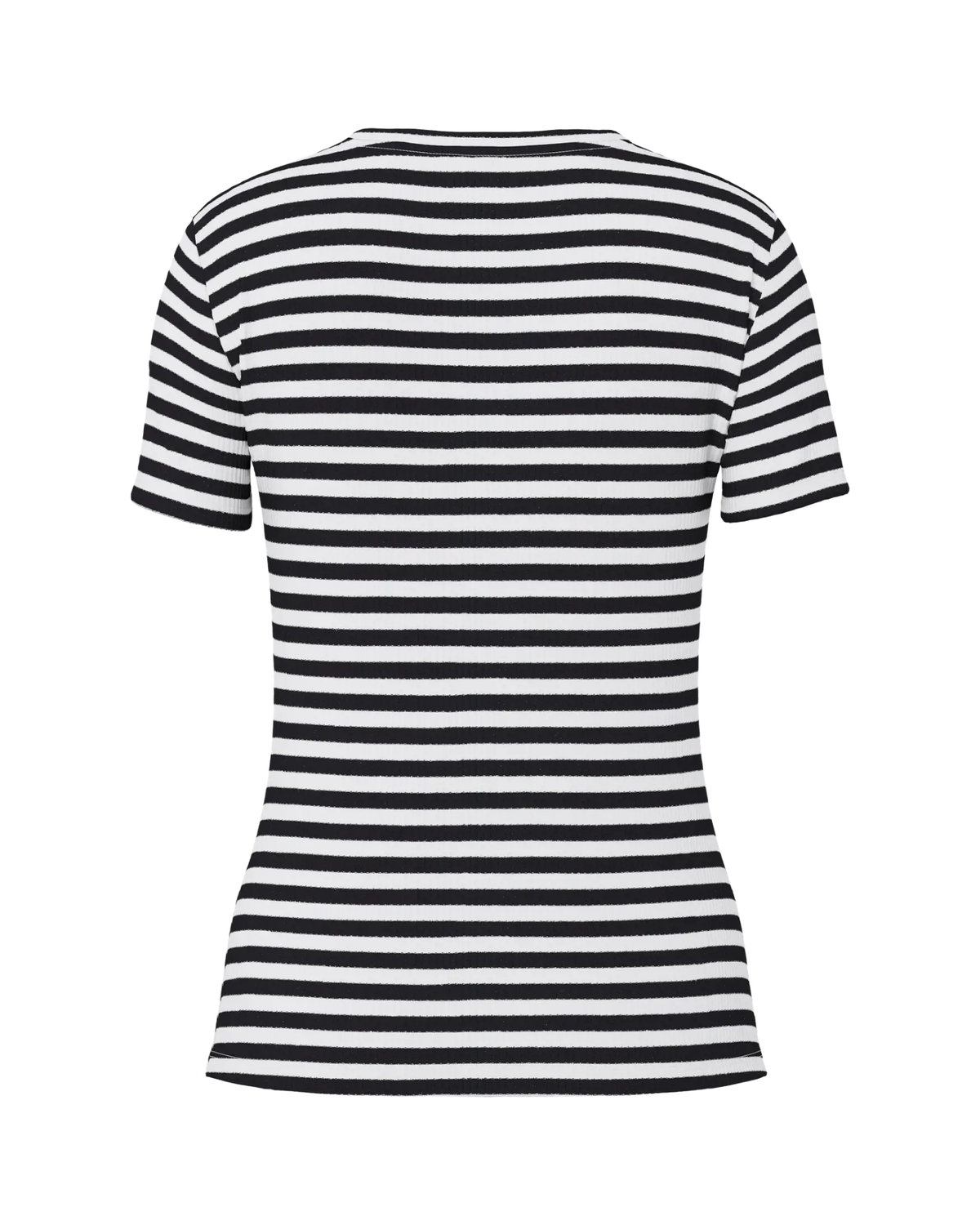 Sort/hvid - cloud dancer/black - Pieces - stribe Bluse - 17133839