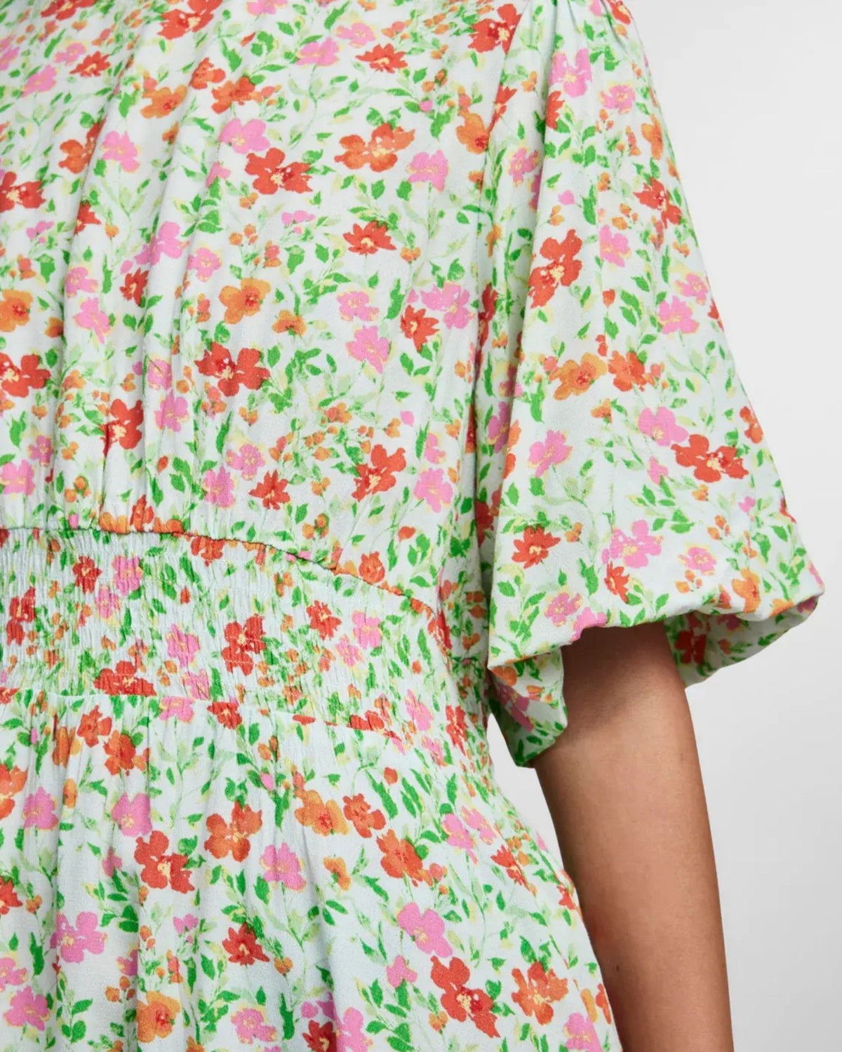 Green - Fair aqua - PIECES - floral - dress - 17137962