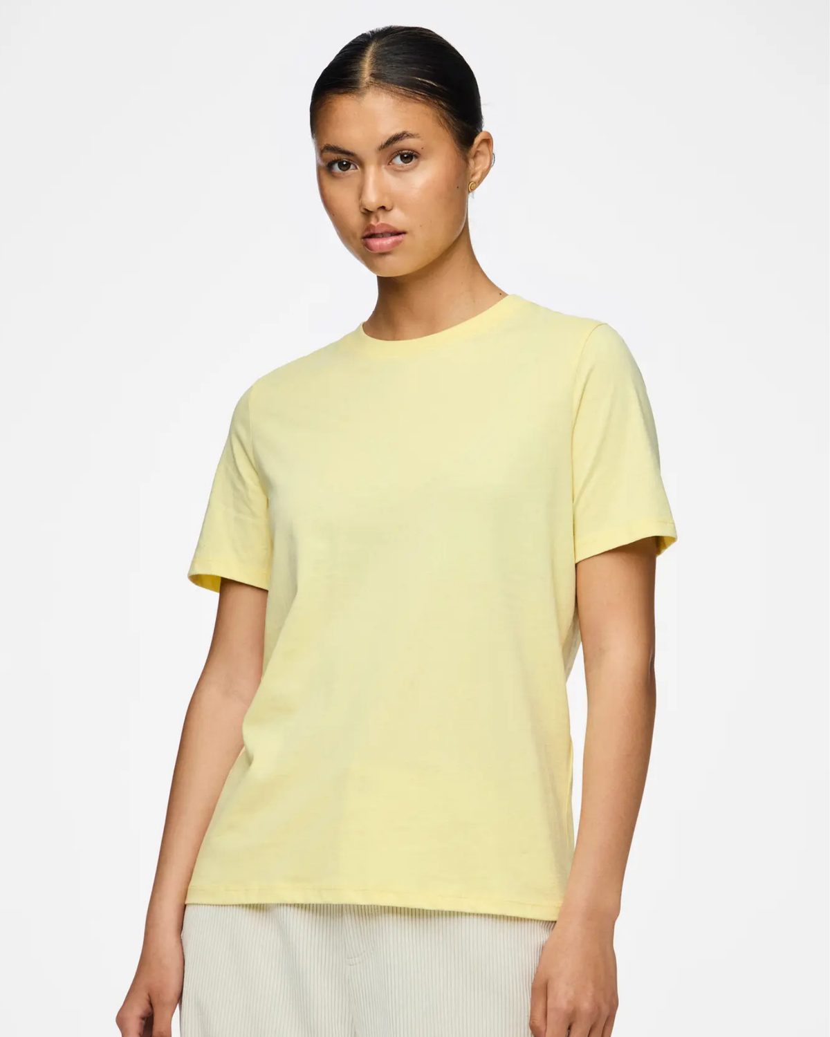 Gul - Pale Banana - Pieces - T-shirt - 17140802