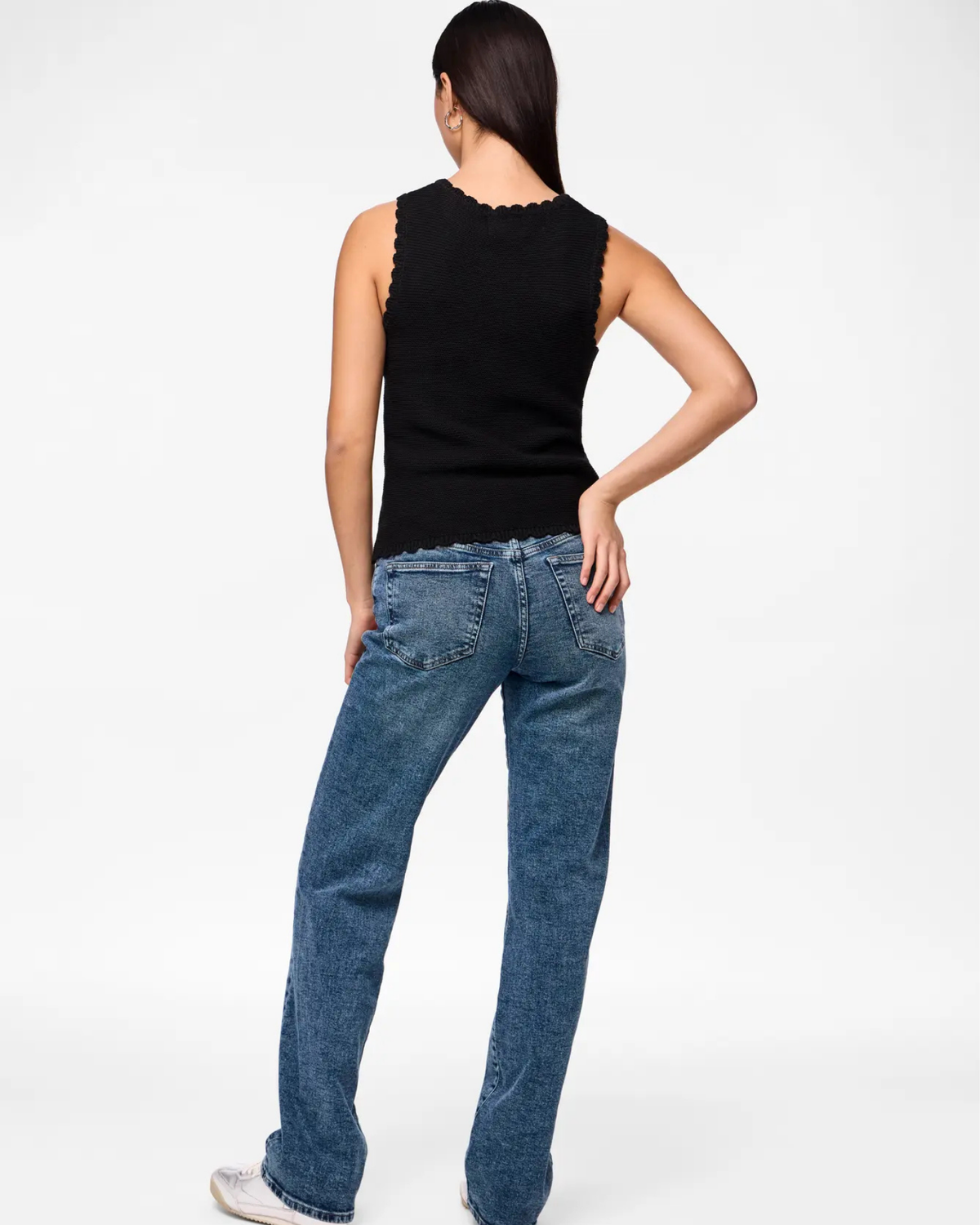 Blå - Medium Blue Denim - Pieces - Jeans - 17149277