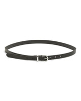 Sort - Black - PIECES - bælte - sølv spænde - 17151165