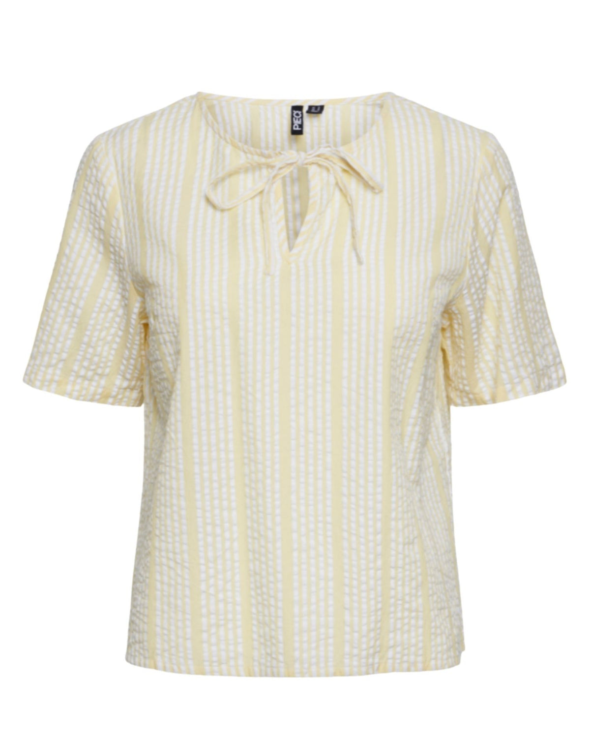 Gul - Pale Banana - Pieces - bluse - striber - 17152070