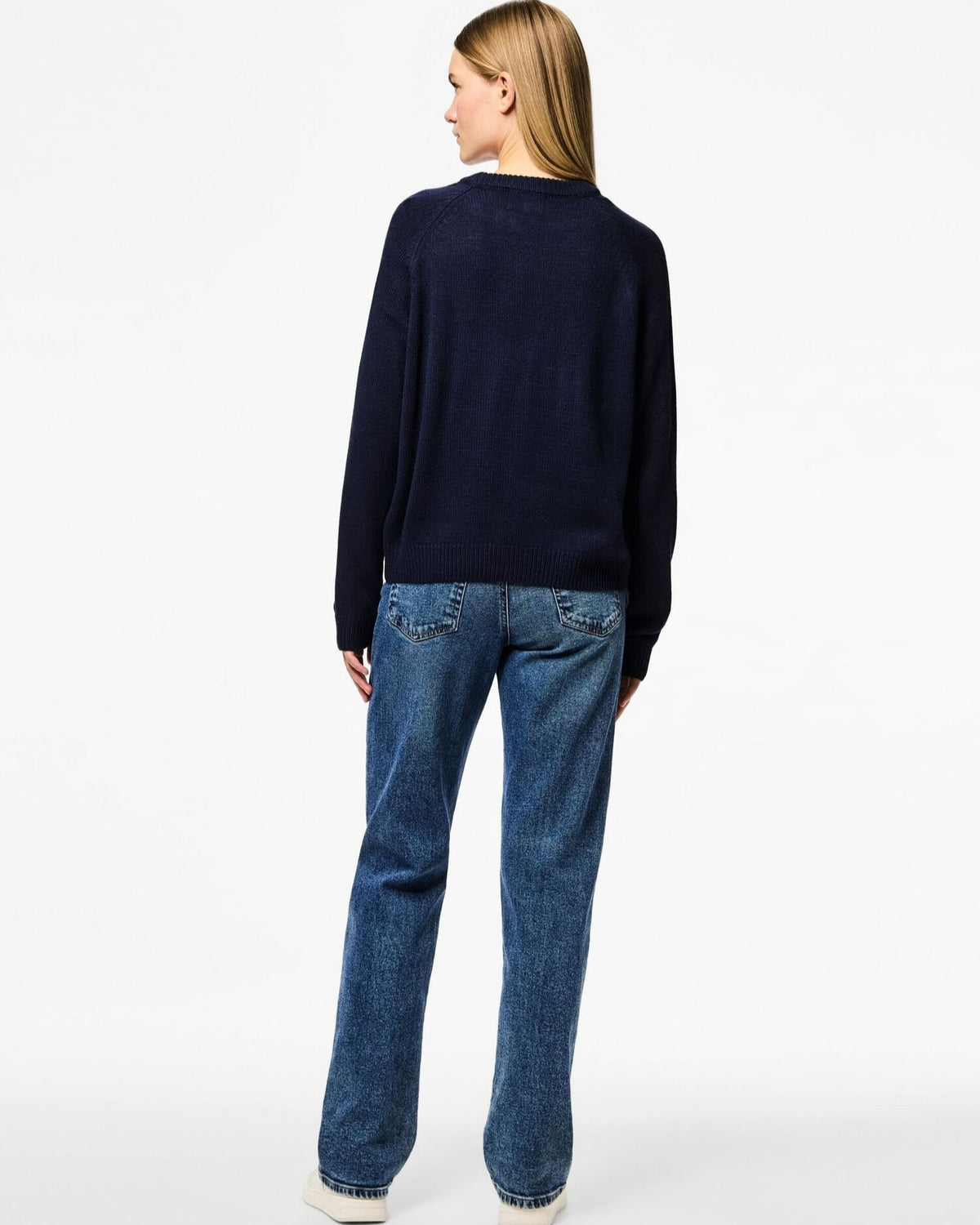 Blue - Marietime blue - PIECES - knitted sweater - snowman - 17152984