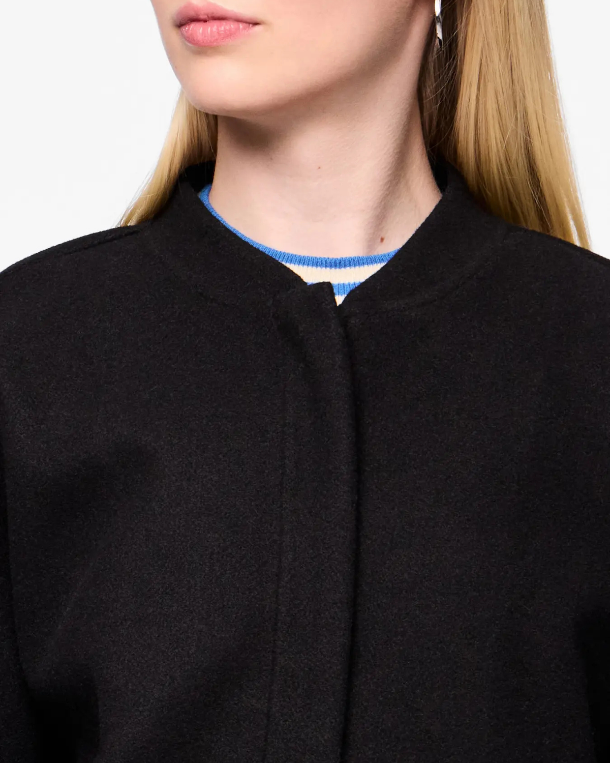 Sort - Black - Pieces - Jakke - 17154345