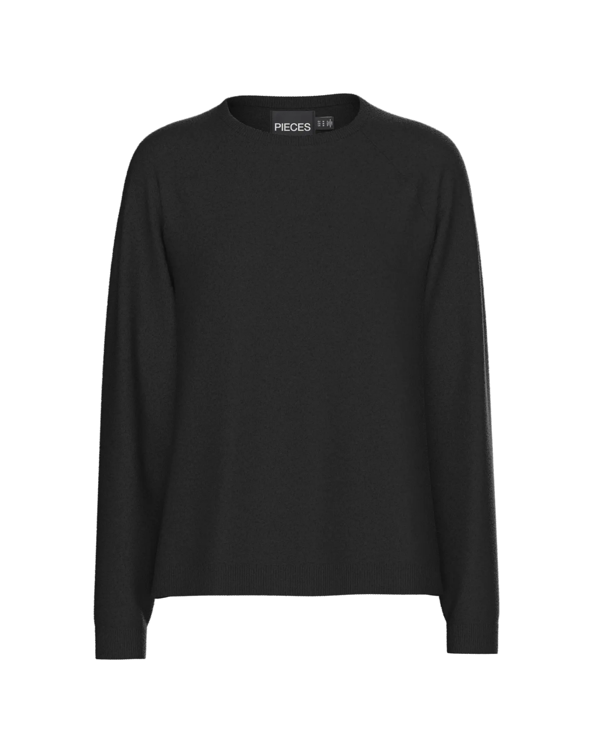 PIECES Black Striktrøje - 17154650