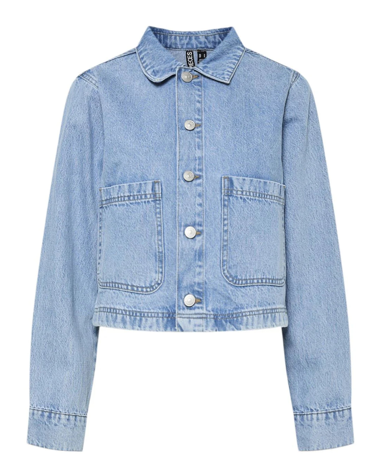 Blue - Light Blue Denim - PIECES - Jacket - 17155884