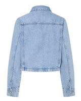 Blue - Light Blue Denim - PIECES - Jacket - 17155884