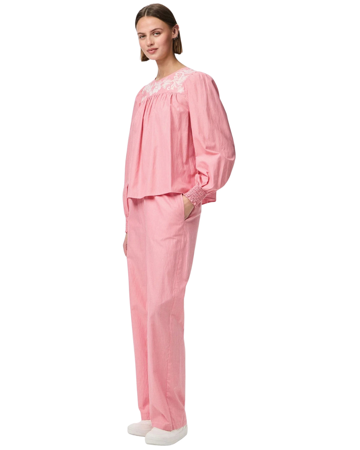 Pink - Pink Lemonade - Cloud Dancer - Pieces - Pants - Stripes - 17156346