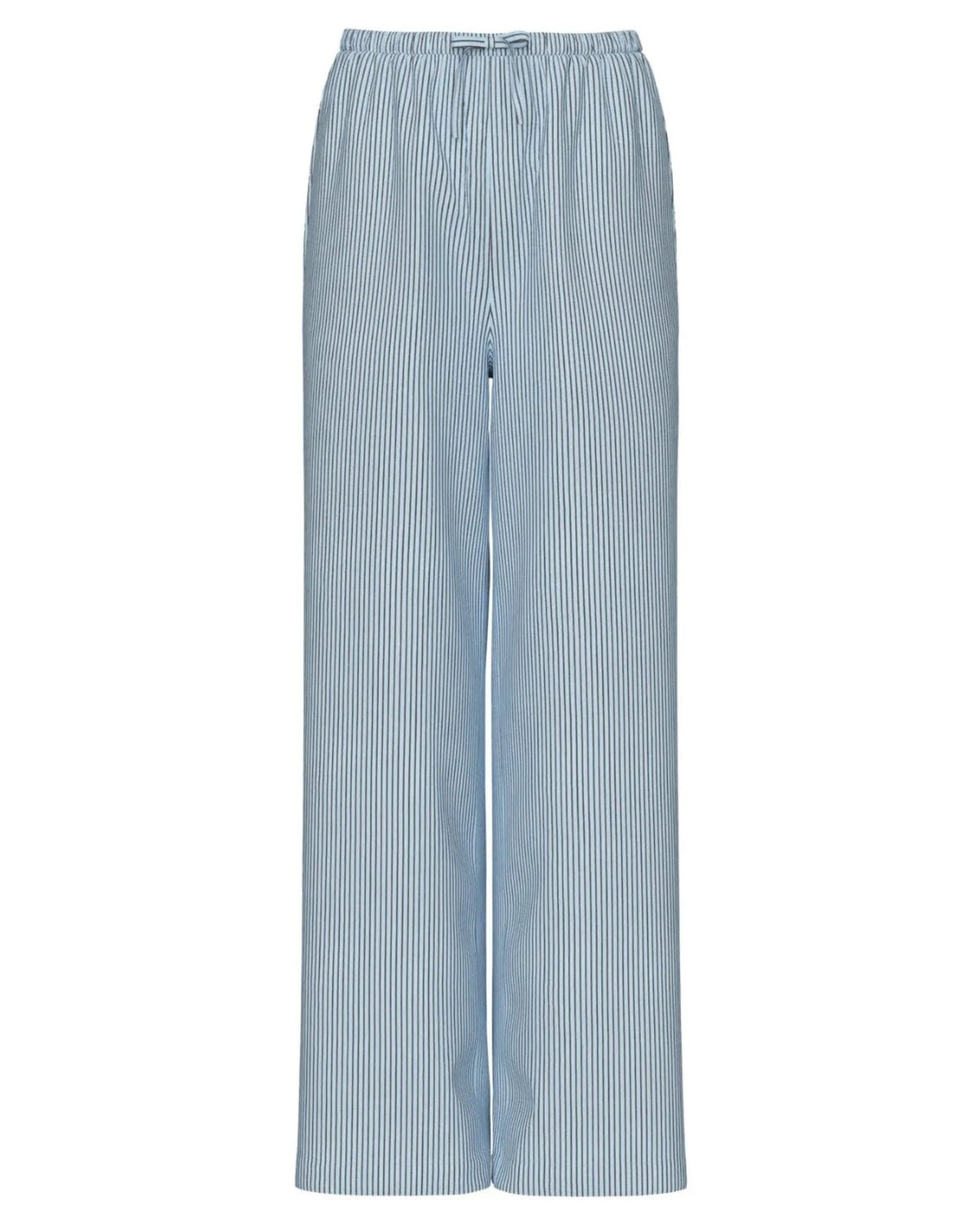 Blå - Cashmere Blue - Morel - Pieces - Bukser - Striber - 17158470