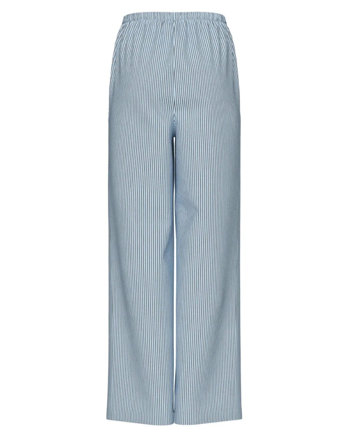 Blå - Cashmere Blue - Morel - Pieces - Bukser - Striber - 17158470