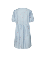 Blue - Lichen Blue - Pieces - Dress - with cherry - 17158859