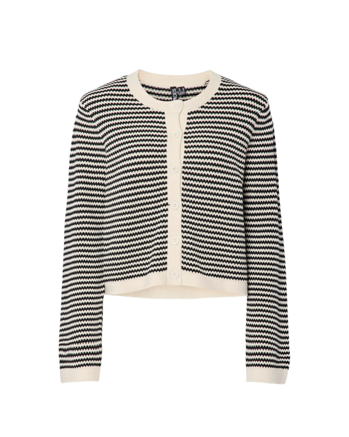 Sand/Sort - Birch/Black - Pieces - Cardigan - 17159141