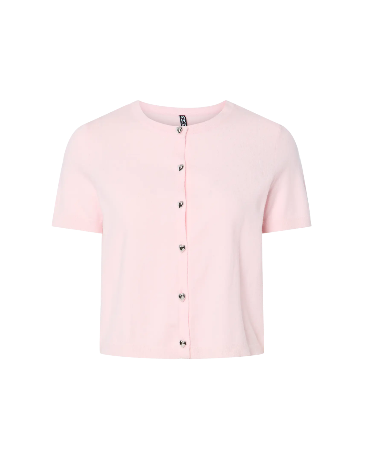 Lyserød - Pink-A-Boo - Pieces - cardigan - korte ærmer - 17159583