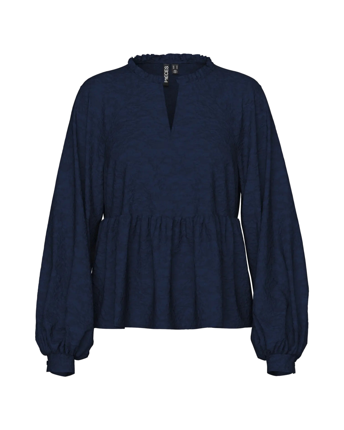 Mørkeblå - Maritime Blue - Pieces - Bluse - 17160337