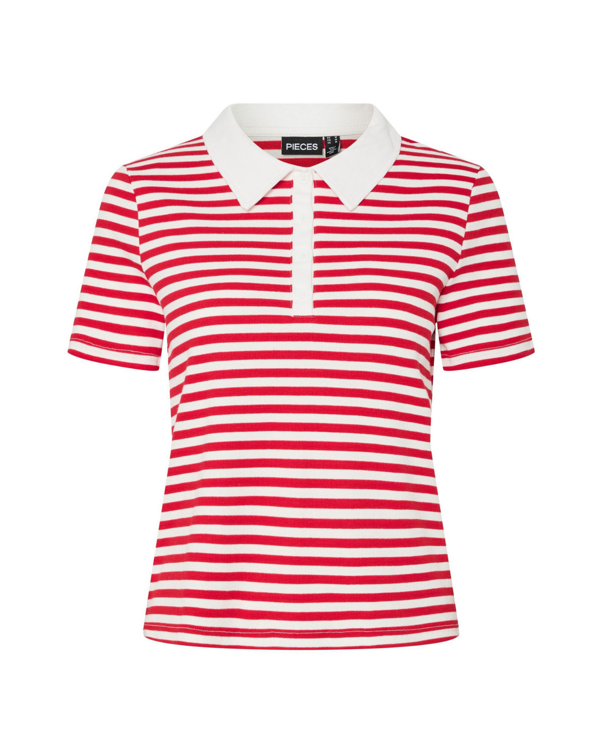 Hvid/Rød - Goji Berry - Pieces - Kortærmet bluse - 17161306