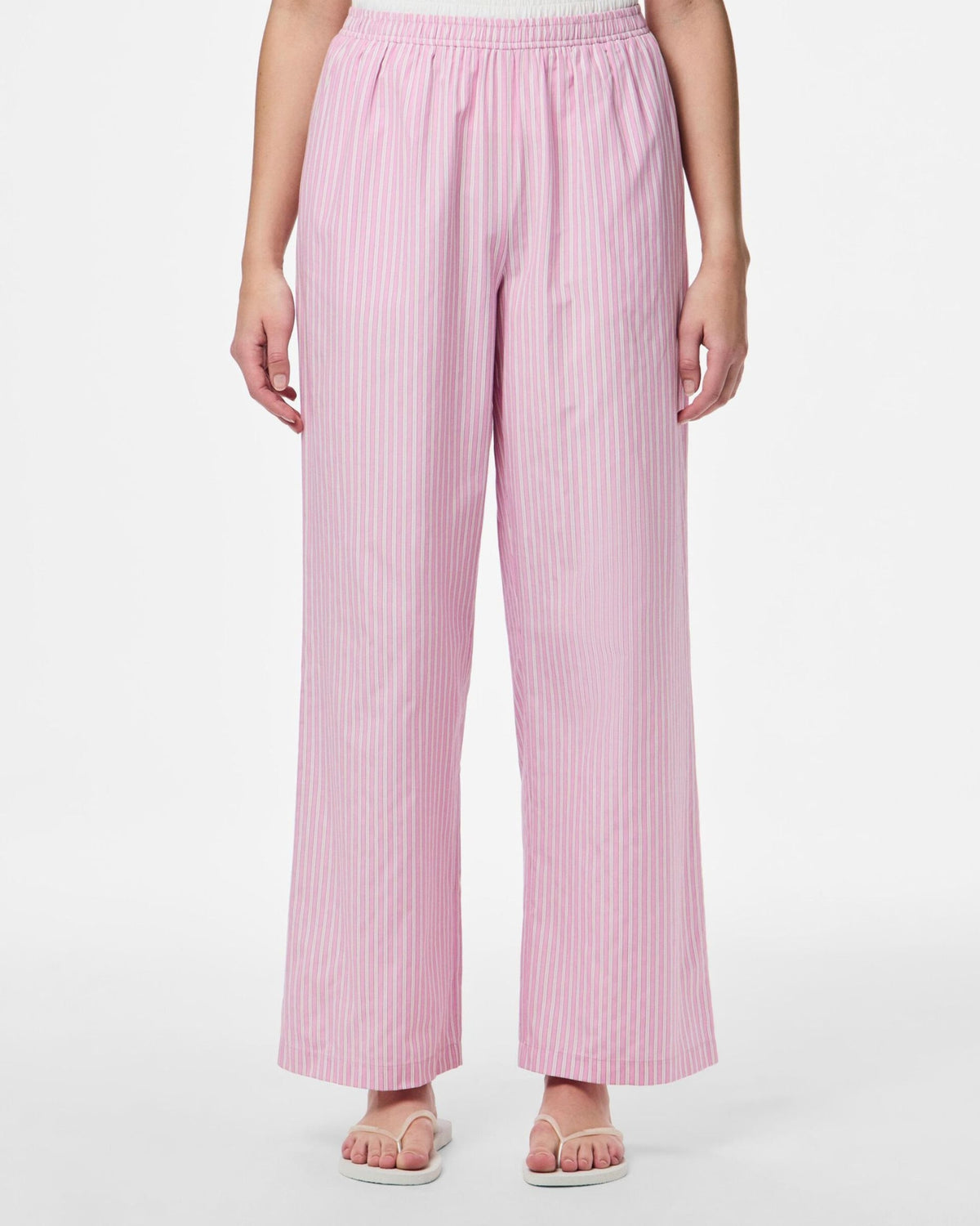 Pink - Tulle White Pink - Pieces - Pants - Stripes - 17162516