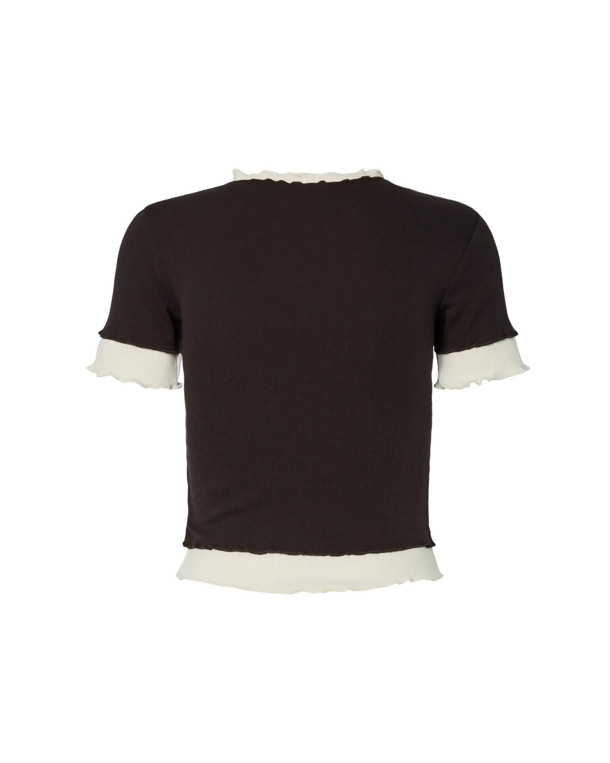 Brun - deilcioso/cloud dancer - Pieces - T-shirt - 17164260