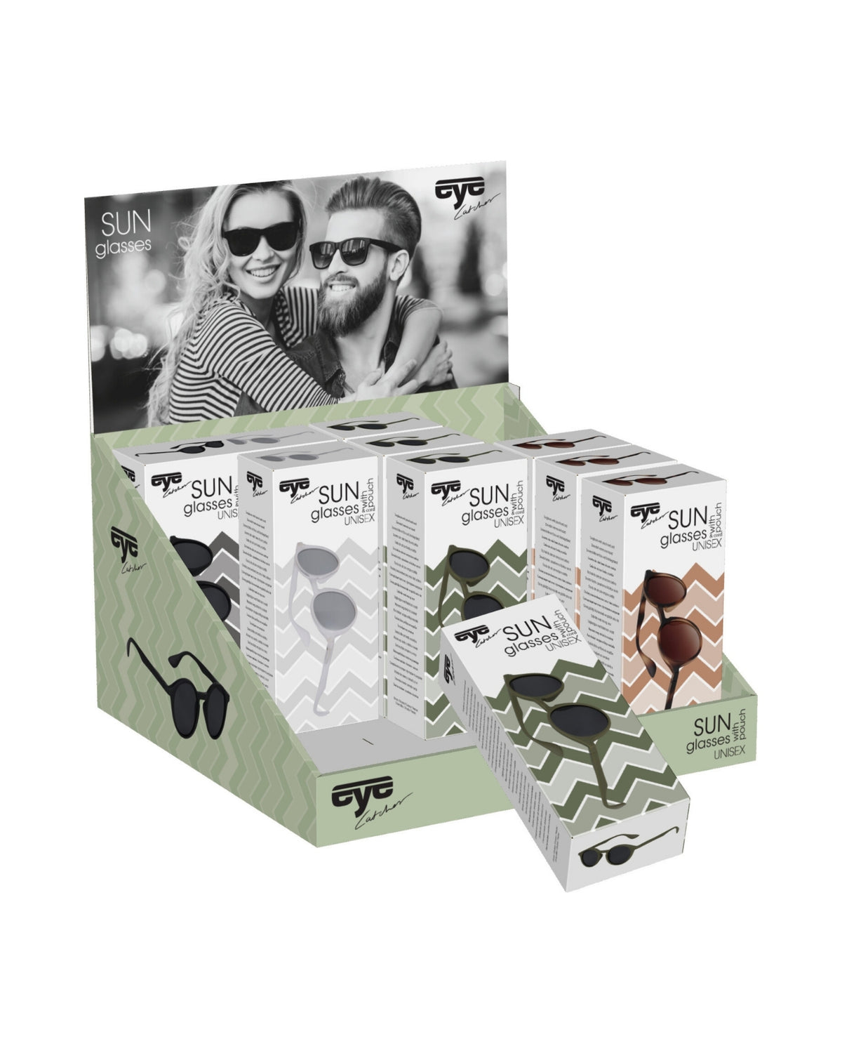 Solbriller unisex med pose 1 par