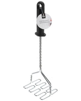 Kartoffelmoser i krom med sort håndtag – 32 cm
