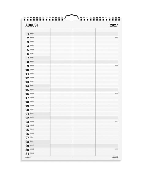 Familiekalender Sort Og Hvid 3 Stk. 2027