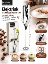 Elektrisk mælkeskummer – 20 cm
