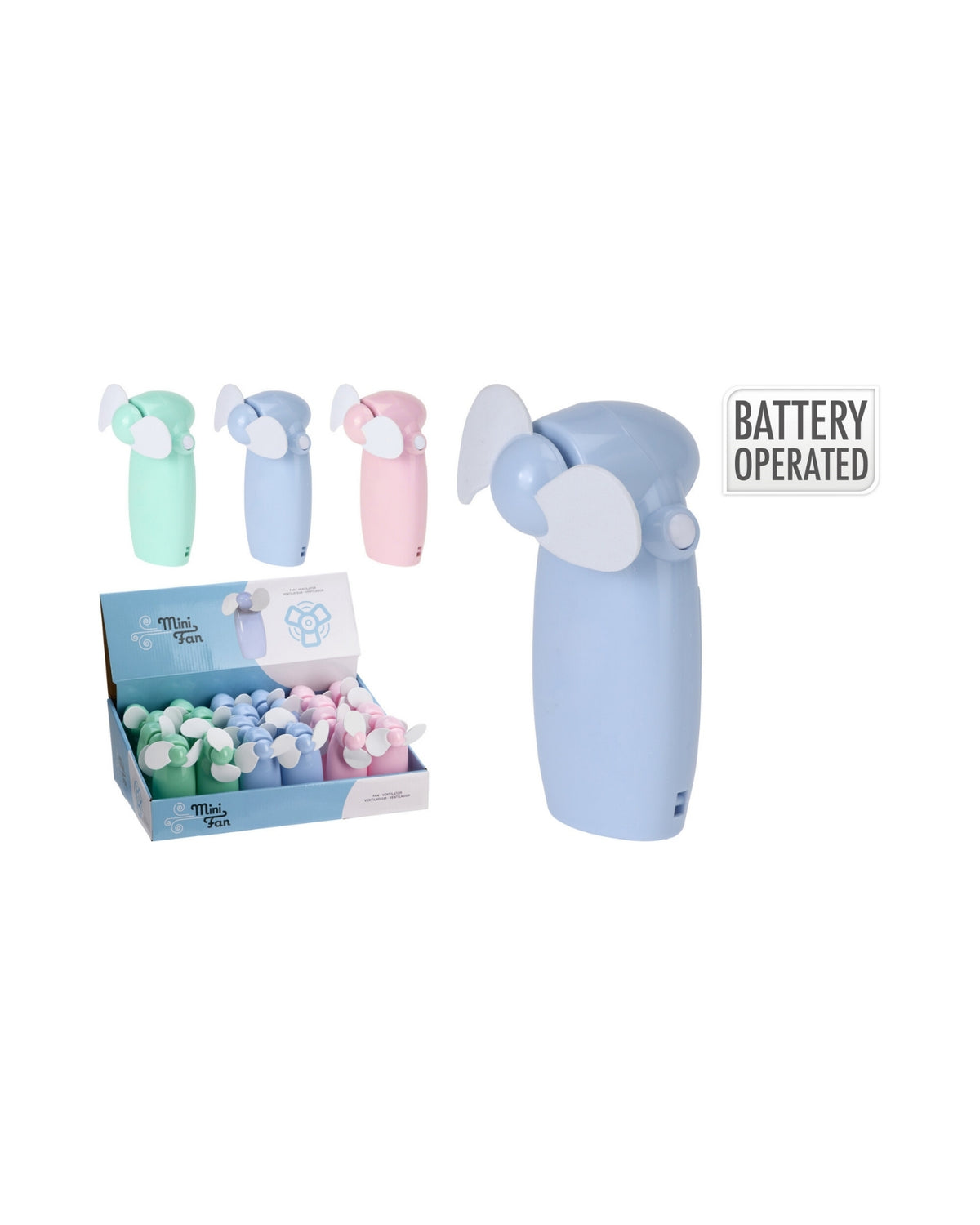 Handheld fan - for batteries