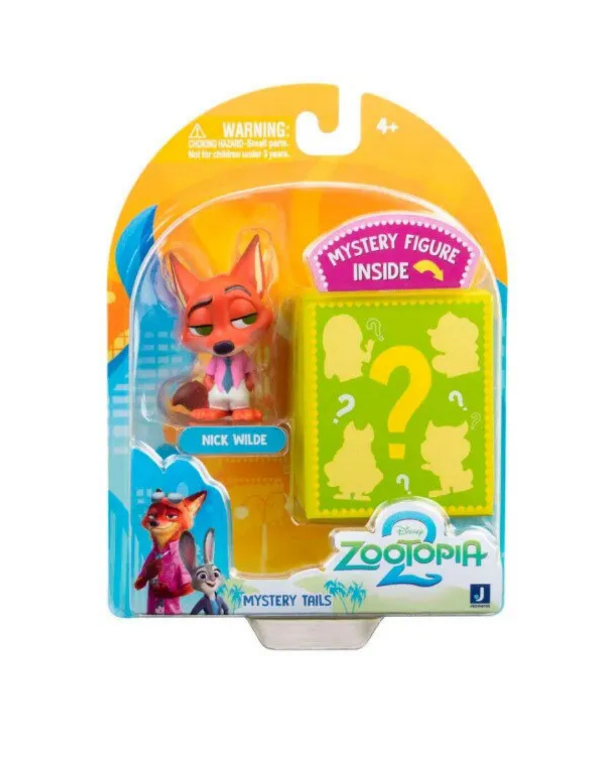 Zootropolis Tiny Tails Figure 2 pack 4 cm. Rev Nick wilde