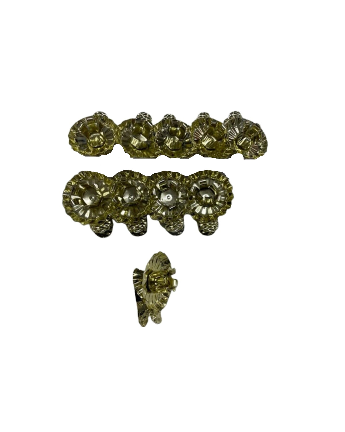 Candle holder for Christmas tree with clip 10pcs 4cm - Gold