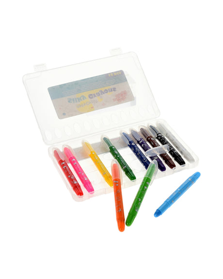 Farvekridt / Voks – 10 stk – Silky Crayons