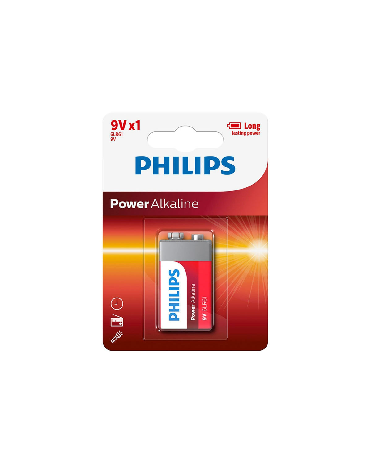 Power Alkaline 9V 6LR61 - Philips