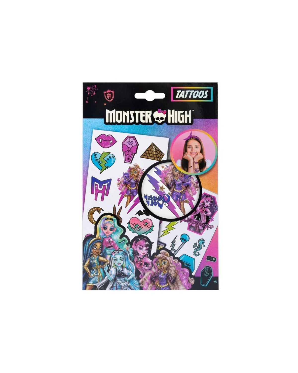Monster High Tattoos 1 stk - Tatovering