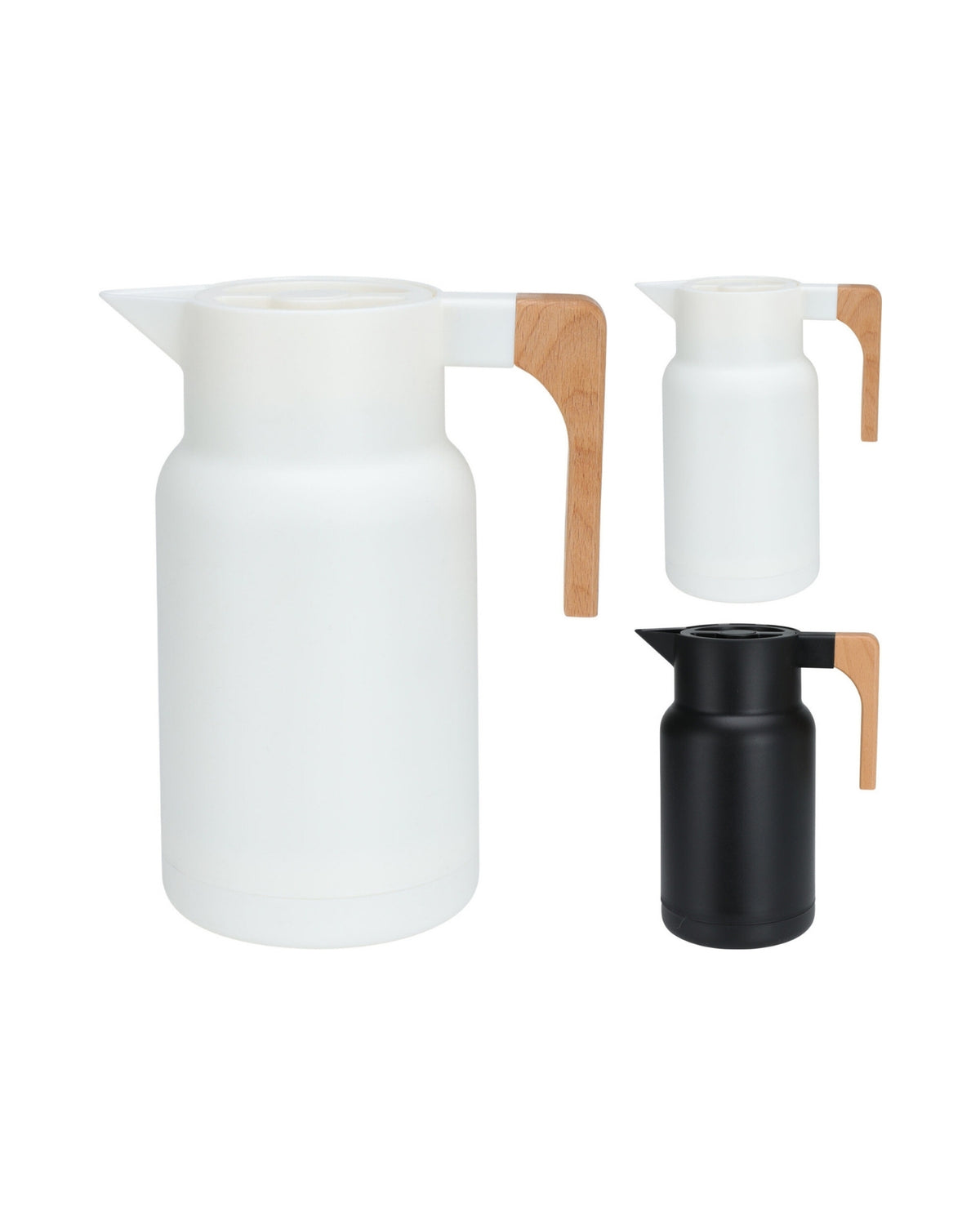 Termokande 1 liter - Sort eller hvid design