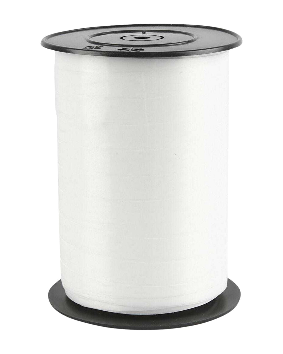 Gift ribbon, W: 10 mm, glossy, white, 250 m/ 1 roll.