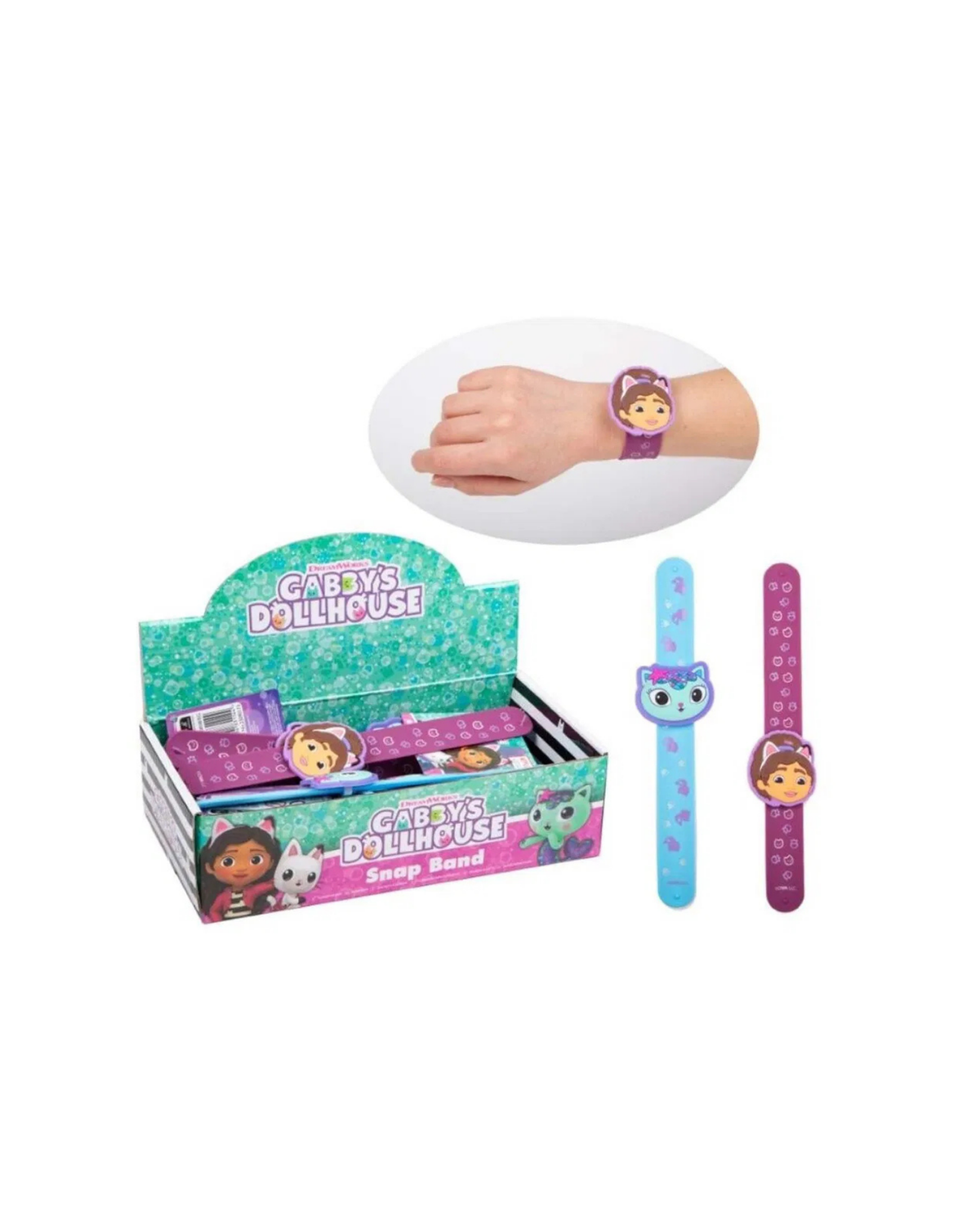 Gabby's Dollhouse Silicone Snap Band