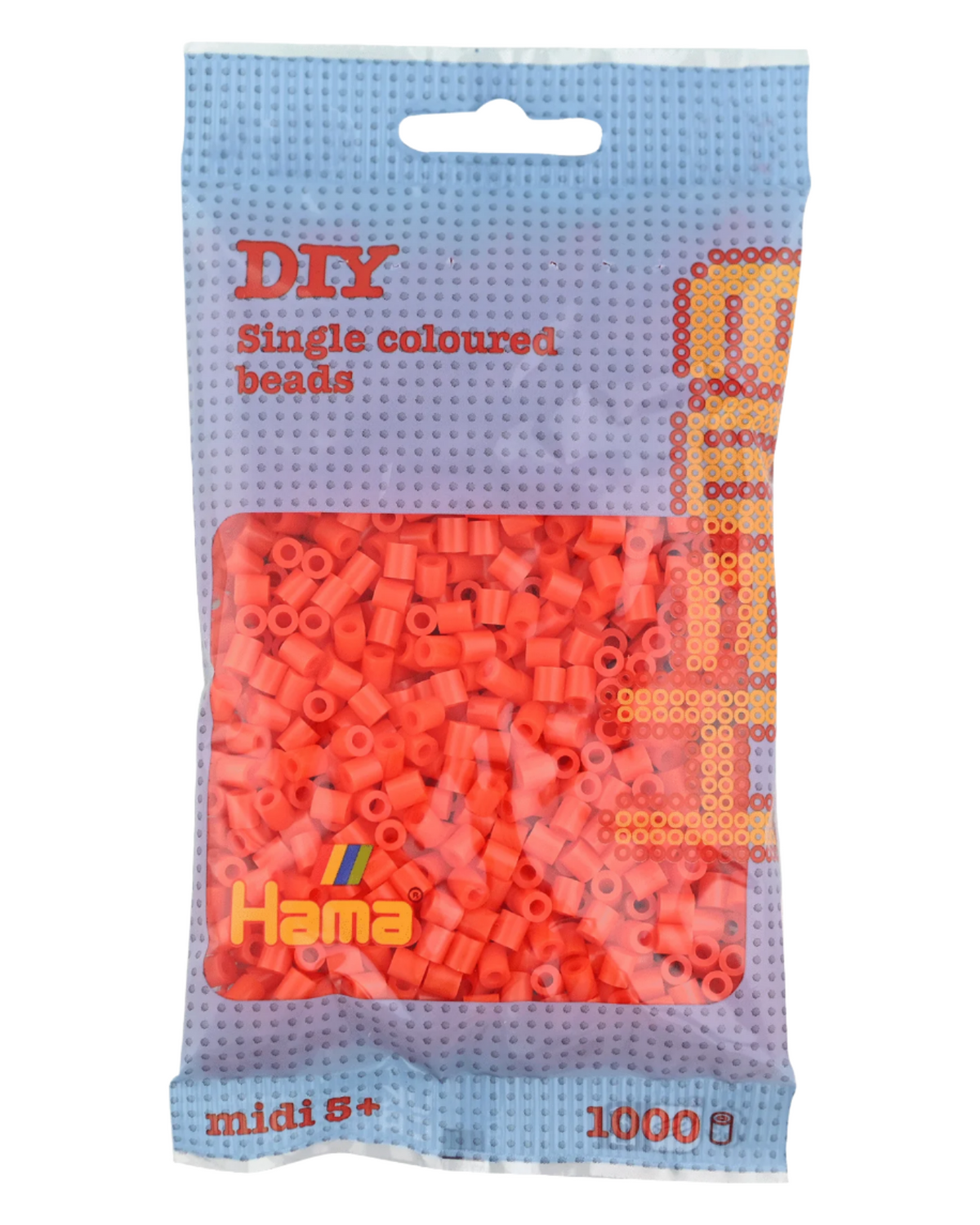 Hama beads 1000 pcs - 207-04 orange