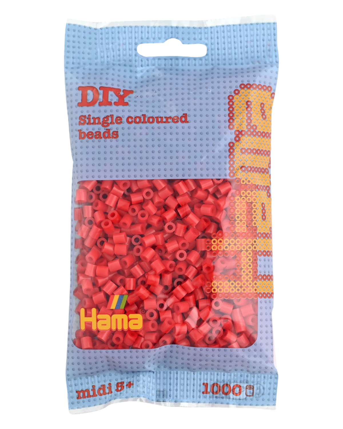 Hama perler 1000 stk - 207-05 rød